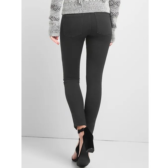 Gap Super Slimming True Skinny 32 / 14 Matte Black jeans - Picture 2 of 8